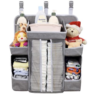 China Wholesale Custom Hanging Changing Organizer Water Resistant Table Nursery Baby Diaper Bag Diaper Caddy for sale