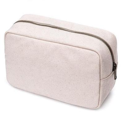 China Hot Selling Eco-friendly Makeup Bag Cotton Canvas Cosmetic Bag Wholesale Canvas Cosmetic Bag for sale