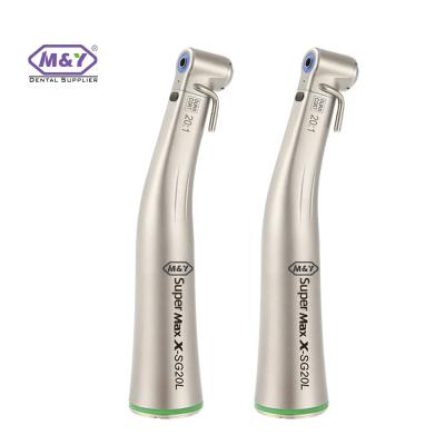 China Dental Equipment 20:1fiber SG20L Stainless Steel Optical Ceramic Bearing Implant Metal LED Vs Angle Dental Implant Handpiece for sale