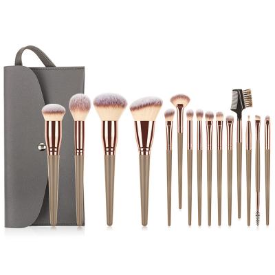 China Angular Blush Latest Style Professional High End Luxury Makeup Brush Set Forever With Makeup Bag For Women for sale