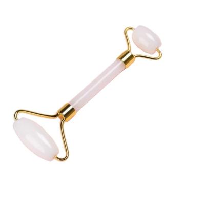 China Face Slimming Jade Roller 100% Jade Stone Facial Massage Natural White Jade Face Roller for sale