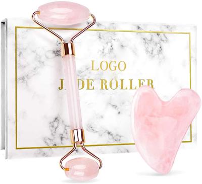 China 12 Years Factory Selling Product Low Price Real Hot Natural Rose Quartz Jade Roller For Private Label Massage Tool 12 Years Face Face for sale