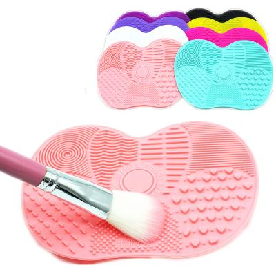 China For commercial & Cute Home Use Hot Selling Make Up Brush Cleansing Mat Silicone Make Up Brush Protective Makeup Tools Remover for sale