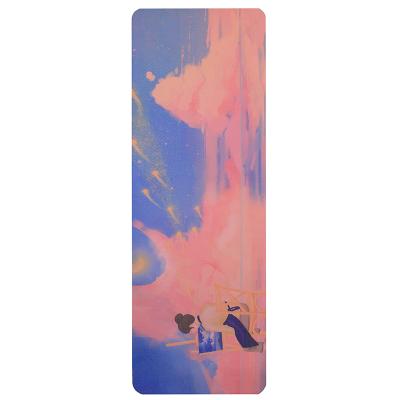 China Who respects the environment. Service Custom Suede Yoga Mat Digital Printed Durable Yoga And Pilates Mat for sale