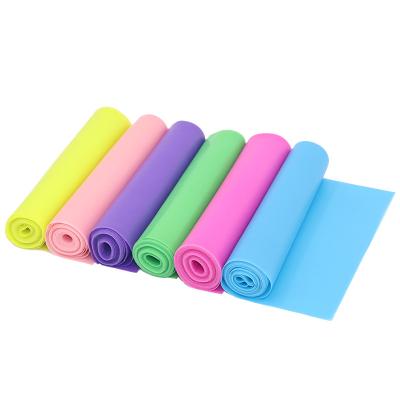 China Eco-friendly Portable Durable Sports Elastic Yoga Resistance Bands Training Equipment Fitness Gym Pilates Workout Elastic Bands for sale