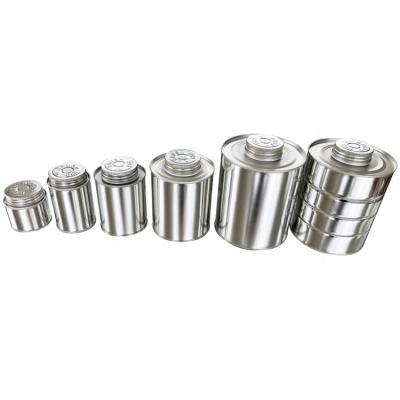 China Wholesale Empty Chemical Metal Screw Cap Tin Can With Brush Cap for sale