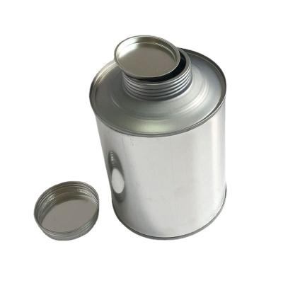 China 800ml Chemical Customized Vulcanizing Glue Tin Metal Can Wholesale With Inner Lid for sale