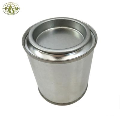 China 100ml Candle Clear Metal Packing Tin Can With Lids For Candle Jars for sale