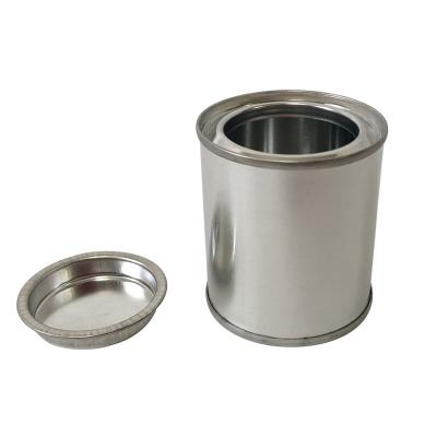 China 100ml Small Metal Wax Tin Container Chemical Empty Candle Can With Lever Lid for sale