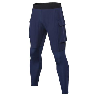 China High elasticity; rapid perspiration; air permeability; quick-drying; Comfortable Men's Gym Pants Casual Sports Running Sweat With Pocket Quick Dry Pants Slim Exercising Pants for sale