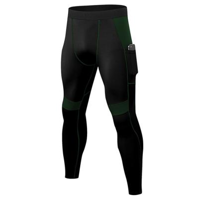 China QUICK DRY Professional Men's Fitness Pants With Pockets Sports Tight High Elastic Training Pants Sweat Quick Dry Trousers for sale