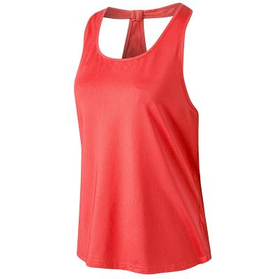 China QUICK DRY Women's Yoga And Fitness Exercise Vest Sleeveless Breathable Running Tank Top for sale