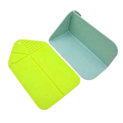 China Food Grade Feet Sustainable Non-Slip Reversible Blocks Mats Cutting Folding Chopping Boards Plastic for sale