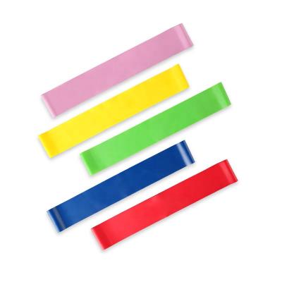 China Natural Wholesale Custom Logo 5 Levels 100% Latex Gym Elastic Loop Bands Fitness Resistance Bands for sale