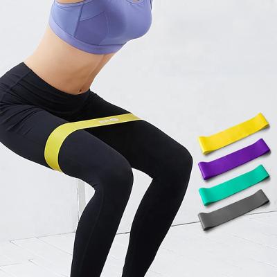 China 100% Natural Latex Durable Non Slip Natural Latex Resistance Bands Elastic Yoga Bulk Resistance Attachment Bands for sale