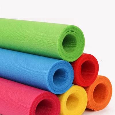 China Factory supply waterproof colored waterpoof pp spunbond non woven fabric for bag making for sale