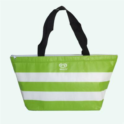 China Custom Eco Friendly Nonwoven Shopping Bag Cooler Bag Food Delivery Insulated Cooler Bag With Custom Logo for sale