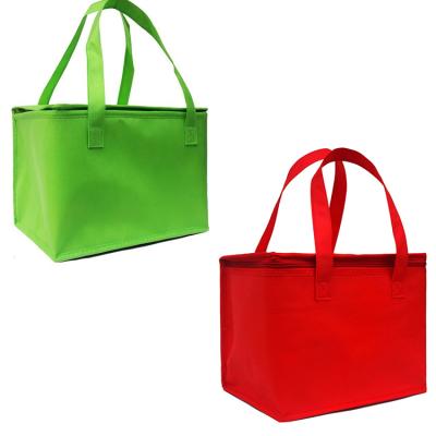 China Wholesale Reusable Cheap Nonwoven Lunch Insulated PP Tote Insulated Cooler Bag zu verkaufen