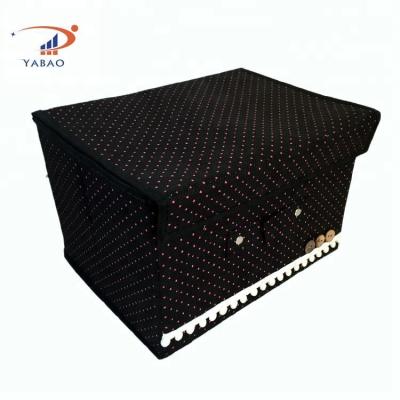 China 100% Sustainable PP Nonwoven Fabric Collapsible Shoe Storage Box With Card Board for sale