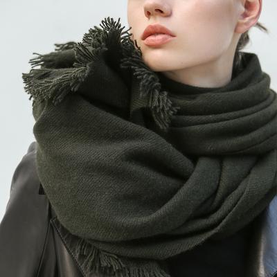 China New Relaxation Design Women Solid Color Cheap Elegant Knitted Pashmina Cashmere Sheer Scarf for sale