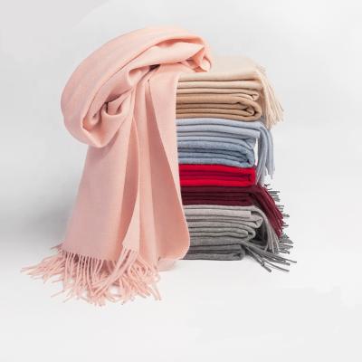 China Daily life manufacture direct jacquard thick woolen scarf shawl for men and women for sale