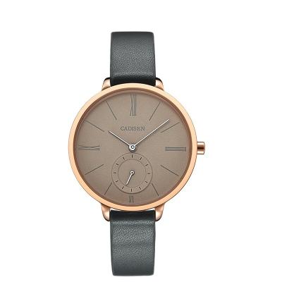 China CADISEN Water Resistant Ultra-Thin Simple Fashion Women Quartz Watch Minimalist Wind Gift And Daily 2 And A Half Needle Women's Custom Watches for sale