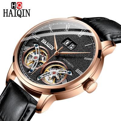 China OEM Double Day/Date Tourbillon HAIQIN Beijing Movement High Quality Men Watches Luxury Waterproof Automatic Mechanical Wristwatch relojes for sale