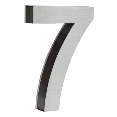 China Easy Installation Stainless Steel Channel Letter Acrylic Backlit Led Outdoor Store Signs LED House Number for sale