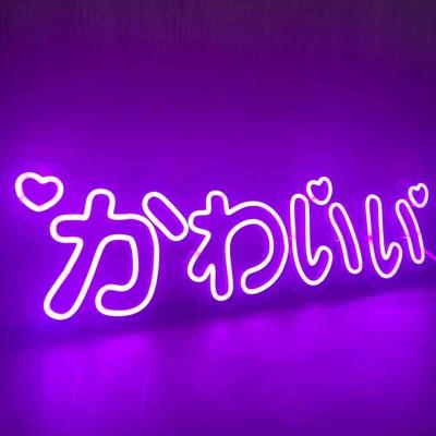 China Stores Japanese Kawaii Led Neon Sign, Custom Neon Wall Decor Home Wall Light Decor, Custom Anime Neon Sign for sale