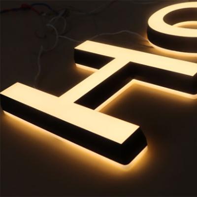 China Store Front Customs Lead 3d Alphabet Light Channel Letter Signs Logo Business Exterior Wall for sale