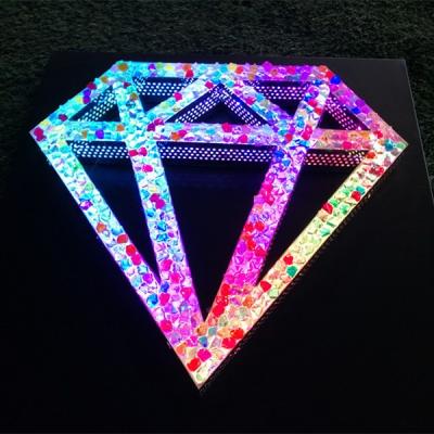 China Store Front Optical Jewelry Shop RGB Led Light Logo Letters Signs Diamond Stainless Steel Business Custom Indoor Signs for sale