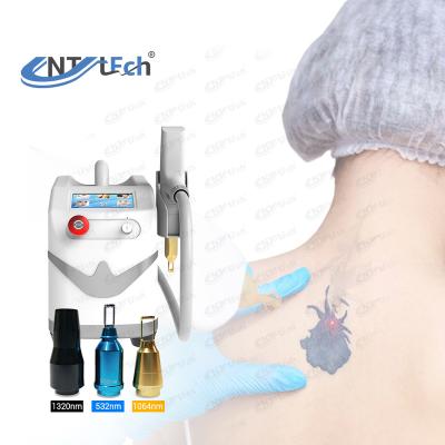 China Mini Dye Removal Hot Sale ND yag laser tattoo removal portable carbon laser skin machine for sale