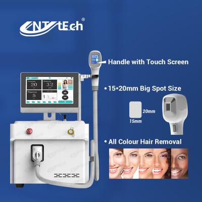 China 2022 portable painless hair removal promotion price beauty machine trio diode laser hair removal for dark skin for sale