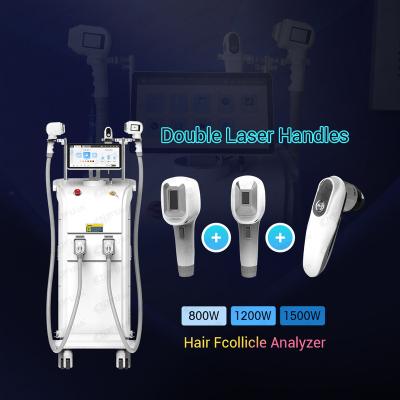 China Hair Removal Medical Porcelain Connectors Diode Hair Laser 2022 Dual 755 808 1064 Removal Machines for sale