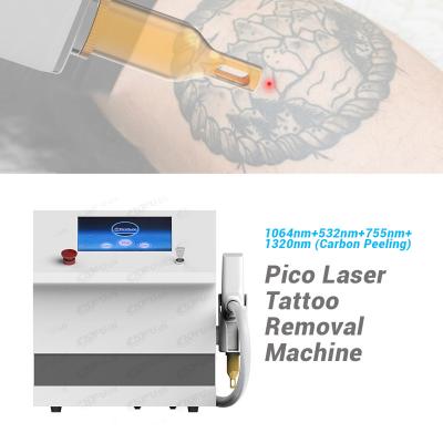 China Portable ND yag laser tattoo removal machine 1064nm mini green orange dye removal color portable prices for sale