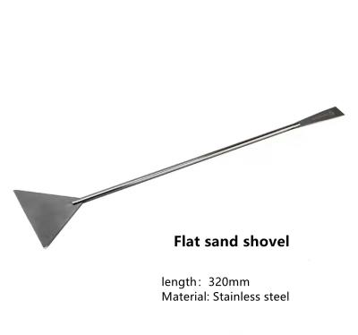 China Viable Multifunction Algae Removal Tool Aquarium Stainless Steel Sand Flat Shovel for sale