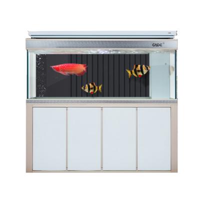 China Manufacturers Glass CADE Processing Large Household Dragon Fish Tank Super Quiet Waterless Fish Tank for sale