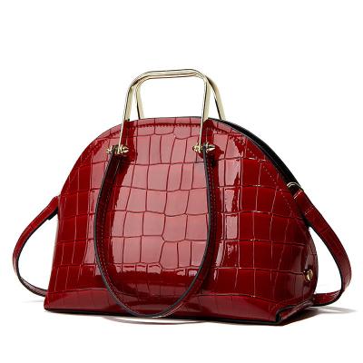 China New Waterproof Patent Leather Women's Fashion One Shoulder Cross - Body Bag Handbag Shoulder Bag for sale