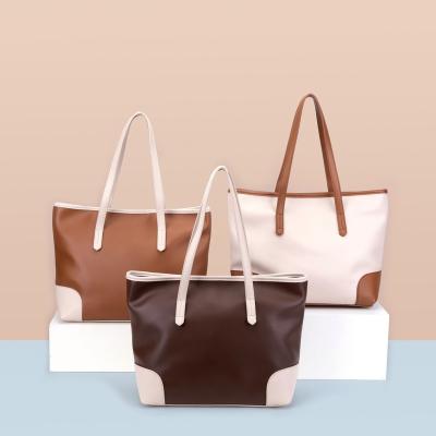 China Sales Promotion Waterproof Simple Women's Big Shoulder Bag Tote Handbags Large for sale