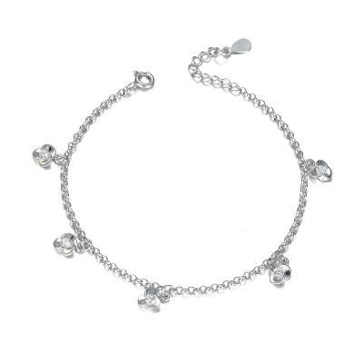 China CLASSIC S925 Sterling Silver Elaborate Bracelet Flower Design for sale