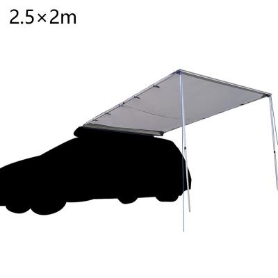 China Waterproof. DANCHEL OUTDOOR 2.5x2m Car Side Awning for Camping SUV Trailer Offroad Gear Canopy Sunshade Tent Tarp for sale