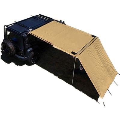 China Sunshade or rain protection DANCHEL OUTDOOR 2.5*2m Car Side SUV Awning with 2*2.5m side wall front extension wall car roof top tent for sale