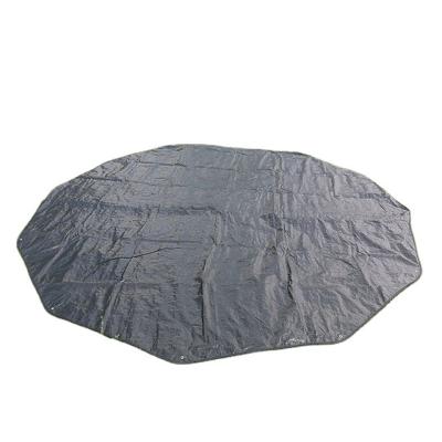 China PE fabric construction DANCHEL OUTDOOR 5M Black Lightweight Tent Floor Mat for Bell Tent for sale