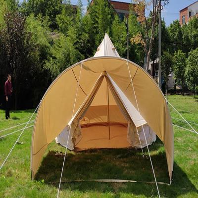 China Equipped with all canvas tent to enlarge the shade wholesale 3/4/5/6M Camping Arch Awning Equipped for Canvas Bell Tent for sale