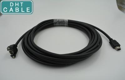 Cina 6 maschio 1394 del cavo 1394A di Firewire del supporto del pannello di copertura di Pin alla femmina 1394A con la serratura della vite in vendita