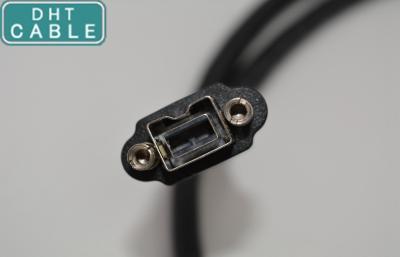 China Schwarzer Schrauben-Verschluss 1,0 Kabel-Sicherheits-Vision 9 Meter IEEE 1394 weibliches Formteil Pin zu verkaufen