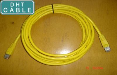 China Kabel-Gelb-Farbe im Freien RJ45 des SSTP-twisted- pairethernet-CAT6 über Form-Verbindung zu verkaufen