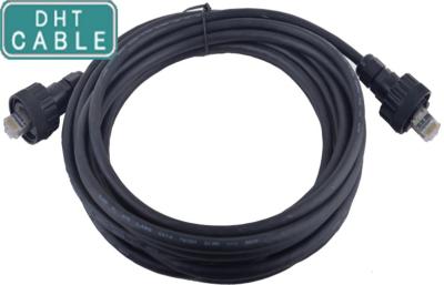 Chine RJ45 imperméable 3 mètres de cable connecteur de Gigabit Ethernet avec la prise d'adaptateur de LAN à vendre