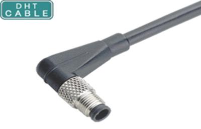 China Right Angle Type M5 Male Water Resistant Cable For Machine Vision / Medical Equipment for sale