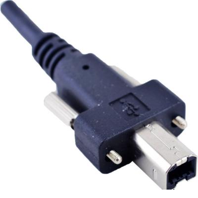 China USB 2.0 B Industrial Camera Cable and Printer Data Cable with Screw Locking for sale